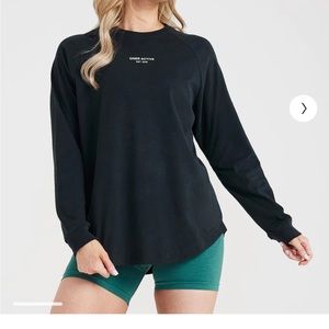 Oneractive long sleeve tee in black